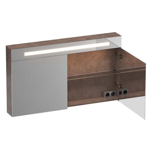 Brauer Brauer Promise Deluxe spiegelkast | Erosion | 120 cm | Dubbelzijdig