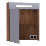 Brauer Brauer Promise Deluxe spiegelkast | Forest Cacao | Links | Dubbelzijdig