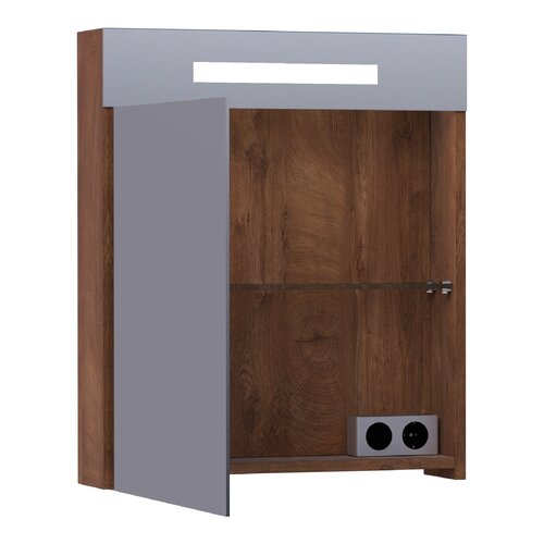 Brauer Brauer Promise Deluxe spiegelkast | Forest Cacao | Links | Dubbelzijdig