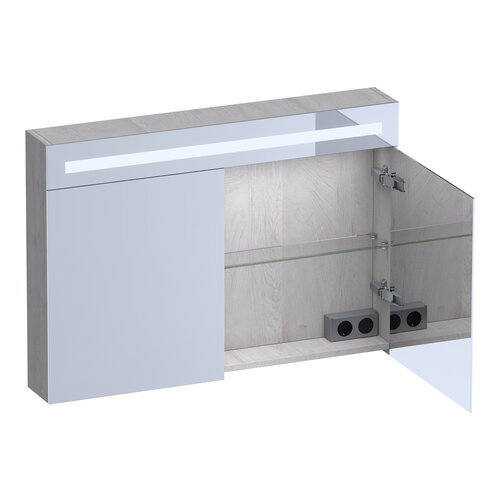 Brauer Promise Deluxe spiegelkast | Forest Seashell | 60 cm | Links Brauer Brauer Promise Deluxe spiegelkast | Forest Seashell | 60 cm | Links