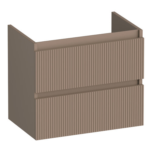 Brauer Joy Wavy onderkast ondiep | Mat mokka | 60 cm Brauer Brauer Joy Wavy onderkast ondiep | Mat mokka | 60 cm