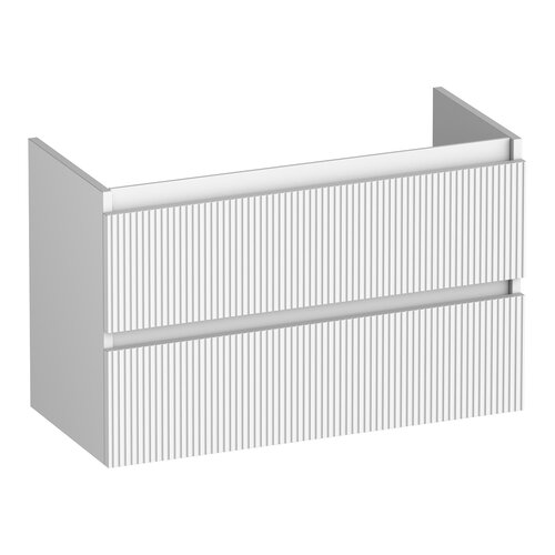 Brauer Joy Wavy onderkast ondiep | Mat wit | 80 cm Brauer Brauer Joy Wavy onderkast ondiep | Mat wit | 80 cm