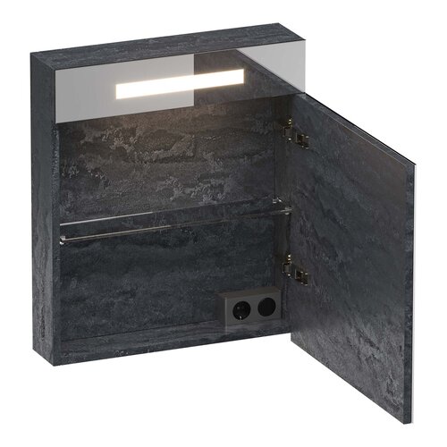 Brauer Brauer Promise spiegelkast | Damascus | Rechts | Enkelzijdig