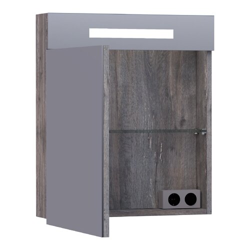 Brauer Brauer Promise spiegelkast | Driftwood | Links | Enkelzijdig