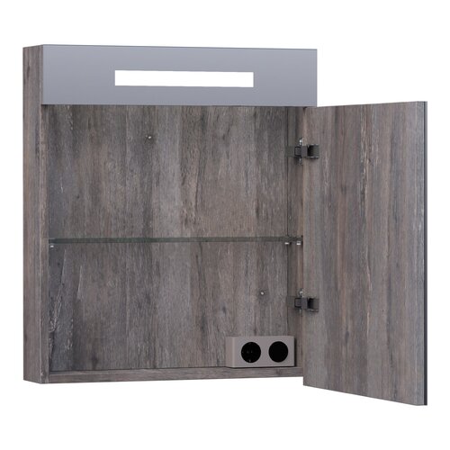 Brauer Brauer Promise spiegelkast | Driftwood | Rechts | Enkelzijdig