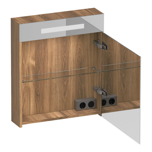 Brauer Brauer Promise Deluxe spiegelkast | Honey | Rechts | Dubbelzijdig