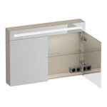 Brauer Promise Deluxe spiegelkast | Mat beige | 60 cm | Links Brauer Brauer Promise Deluxe spiegelkast | Mat beige | 60 cm | Links