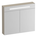 Brauer Promise Deluxe spiegelkast | Mat beige | 100 cm | Links en rechts Brauer Brauer Promise Deluxe spiegelkast | Mat beige | 100 cm | Links en rechts