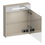 Brauer Promise Deluxe spiegelkast | Mat beige | 140 cm | Links en rechts Brauer Brauer Promise Deluxe spiegelkast | Mat beige | 140 cm | Links en rechts