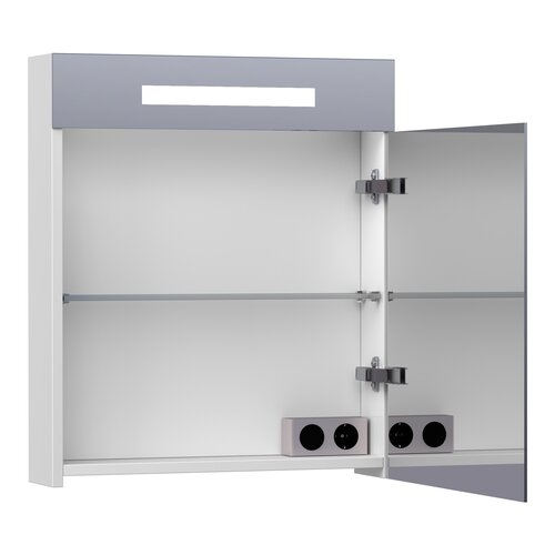 Brauer Brauer Promise Deluxe spiegelkast | Mat wit | 100 cm | Dubbelzijdig