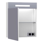 Brauer Brauer Promise spiegelkast | Glans wit | Links | Enkelzijdig