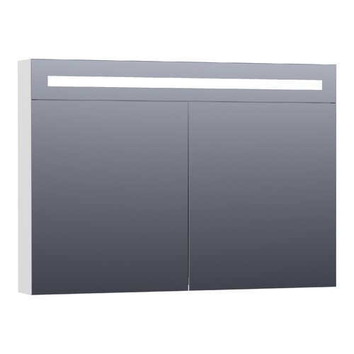 Brauer Brauer Promise Deluxe spiegelkast | Mat wit | 140 cm | Dubbelzijdig