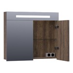 Brauer Brauer Promise spiegelkast | Grove | 80 cm | Enkelzijdig