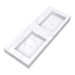 Brauer Coral wastafel | Calacatta Gold | 120 cm | 0 | 2 wasbakken Brauer Brauer Coral wastafel | Calacatta Gold | 120 cm | 0 | 2 wasbakken