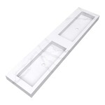 Brauer Coral wastafel | Calacatta Gold | 200 cm | 0 | 2 wasbakken Brauer Brauer Coral wastafel | Calacatta Gold | 200 cm | 0 | 2 wasbakken