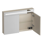 Brauer Brauer Promise spiegelkast | Mat beige | 100 cm | Enkelzijdig