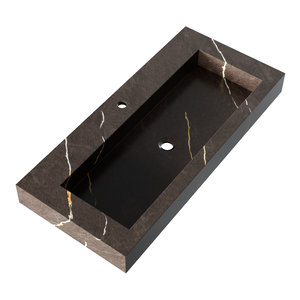 Brauer Brauer Coral wastafel | Copper Brown | 100 cm | 1 | 1 wasbak Brauer Coral wastafel | Copper Brown | 100 cm | 1 | 1 wasbak