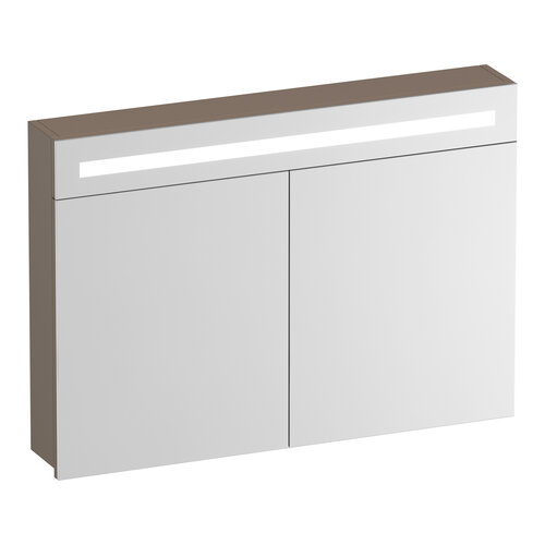 Brauer Brauer Promise spiegelkast | Mat mokka | 100 cm | Enkelzijdig