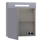 Brauer Brauer Promise spiegelkast | Mat taupe | Links | Enkelzijdig