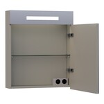Brauer Brauer Promise spiegelkast | Mat taupe | Rechts | Enkelzijdig