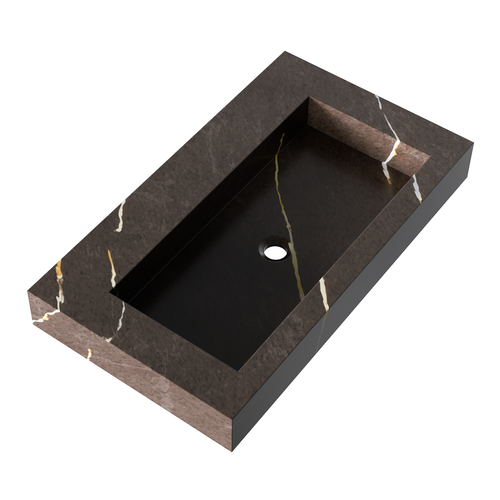 Brauer Coral wastafel | Copper Brown | 80 cm | 0 | 1 wasbak Brauer Brauer Coral wastafel | Copper Brown | 80 cm | 0 | 1 wasbak