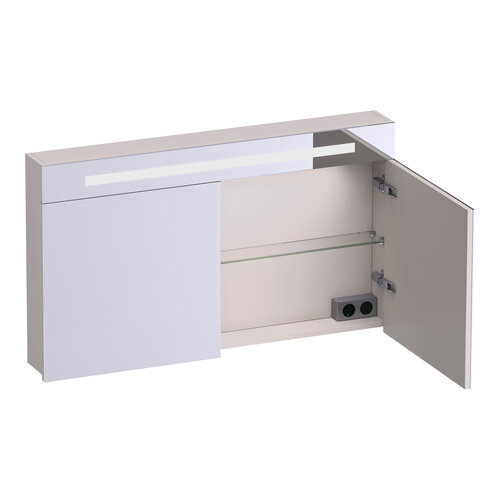 Brauer Promise spiegelkast | Mat zand | 60 cm | Rechts Brauer Brauer Promise spiegelkast | Mat zand | 60 cm | Rechts