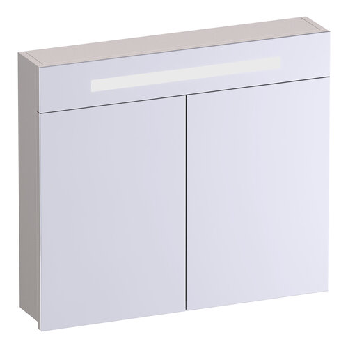 Brauer Brauer Promise spiegelkast | Mat zand | 80 cm | Enkelzijdig