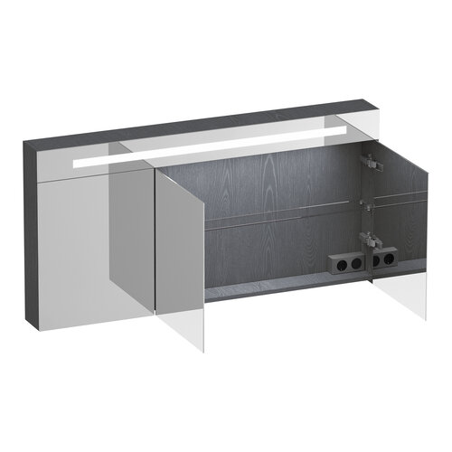 Brauer Promise Deluxe spiegelkast | Timber Grey | 80 cm | Links en rechts Brauer Brauer Promise Deluxe spiegelkast | Timber Grey | 80 cm | Links en rechts