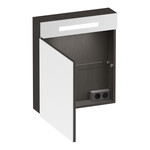 Brauer Promise spiegelkast | Timber Antraciet | 120 cm | Links en rechts Brauer Brauer Promise spiegelkast | Timber Antraciet | 120 cm | Links en rechts