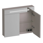 Brauer Brauer Promise spiegelkast | Timber Greige | 80 cm | Enkelzijdig