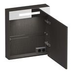 Brauer Brauer Promise spiegelkast | Timber Antraciet | Rechts | Enkelzijdig