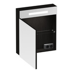 Brauer Brauer Promise spiegelkast | Timber Black | Links | Enkelzijdig