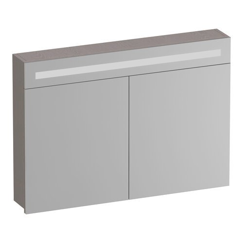 Brauer Brauer Promise spiegelkast | Timber Greige | 100 cm | Enkelzijdig