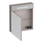 Brauer Brauer Promise spiegelkast | Timber Greige | Links | Enkelzijdig