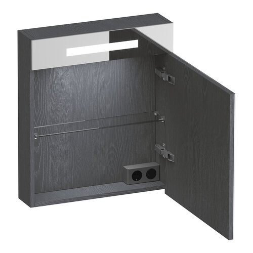Brauer Brauer Promise spiegelkast | Timber Grey | Rechts | Enkelzijdig