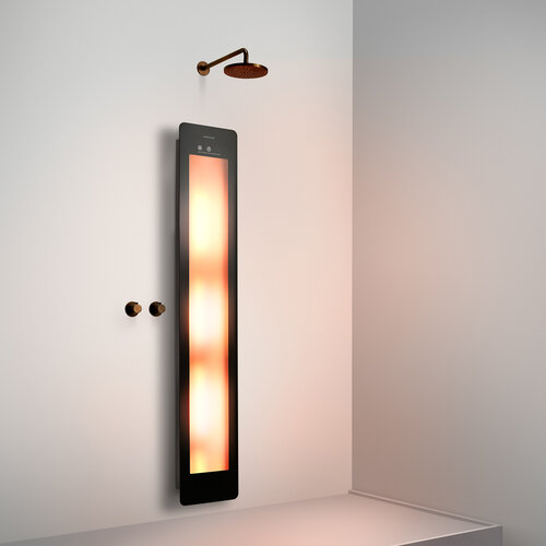 Sunshower Sunshower Plus L infrarood en UV | Zwart | Vlakke opbouw | Volledig lichaam | Infrarood en UV