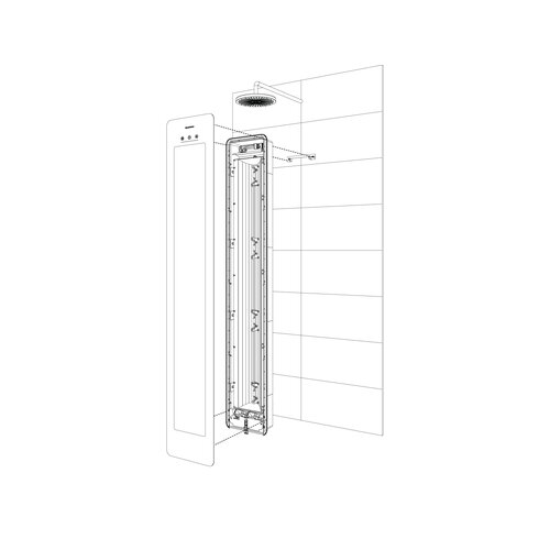 Sunshower Sunshower Plus L infrarood en UV | Zwart | Vlakke opbouw | Volledig lichaam | Infrarood en UV