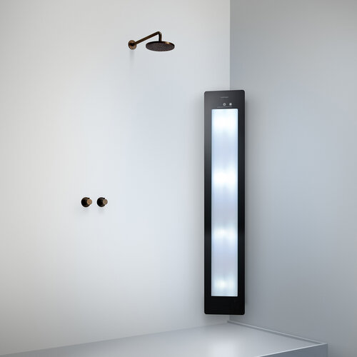 Sunshower Sunshower Plus L infrarood en UV | Zwart | Opbouw hoek | Volledig lichaam | Infrarood en UV