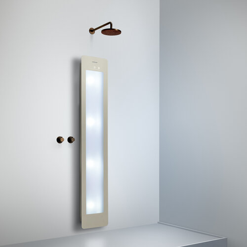 Sunshower Sunshower Plus L infrarood en UV | Sand White | Vlakke opbouw | Volledig lichaam | Infrarood en UV