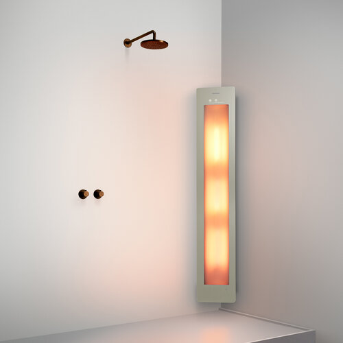 Sunshower Plus L infrarood en UV | Sand White | Opbouw hoek | Volledig lichaam | Infrarood en UV Sunshower Sunshower Plus L infrarood en UV | Sand White | Opbouw hoek | Volledig lichaam | Infrarood en UV