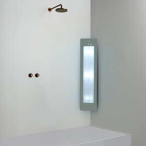 Sunshower Sunshower Plus M infrarood en UV | Organic Grey | Opbouw hoek | 3/4 lichaam | Infrarood en UV Sunshower Plus M infrarood en UV | Organic Grey | Opbouw hoek | 3/4 lichaam | Infrarood en UV