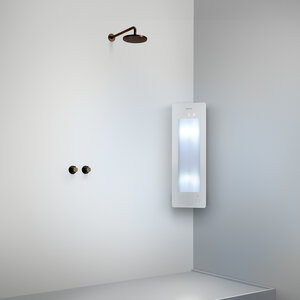 Sunshower Sunshower Plus S infrarood en UV | Wit | Opbouw hoek | 1/4 lichaam | Infrarood en UV Sunshower Plus S infrarood en UV | Wit | Opbouw hoek | 1/4 lichaam | Infrarood en UV