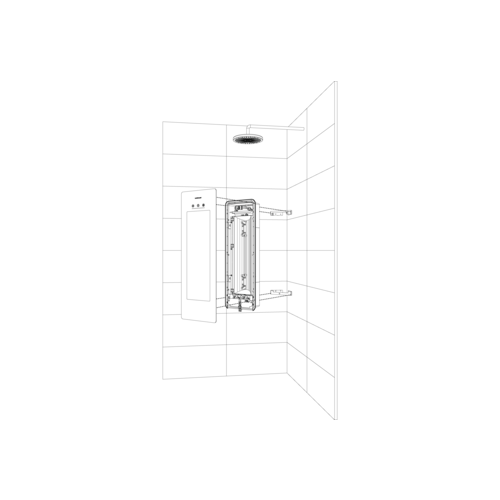 Sunshower Plus S infrarood en UV | Organic Grey | Opbouw hoek | 1/4 lichaam | Infrarood en UV Sunshower Sunshower Plus S infrarood en UV | Organic Grey | Opbouw hoek | 1/4 lichaam | Infrarood en UV