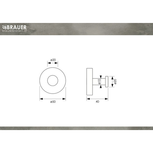 Brauer Handdoekhaak chroom | Chroom Brauer Brauer Handdoekhaak chroom | Chroom