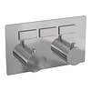 Brauer Chrome Edition 3-weg inbouwthermostaat met drukknoppen met in- en afbouwdelen chroom | Chroom | 3