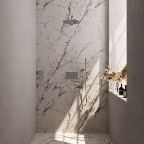 Brauer Chrome Edition thermostatische inbouw regendouche met drukknoppen SET 50 | Chroom | 30 cm | Nee | Rechte wandarm | Staafhanddouche Brauer Brauer Chrome Edition thermostatische inbouw regendouche met drukknoppen SET 50 | Chroom | 30 cm | Nee | Rechte wandarm | Staafhanddouche