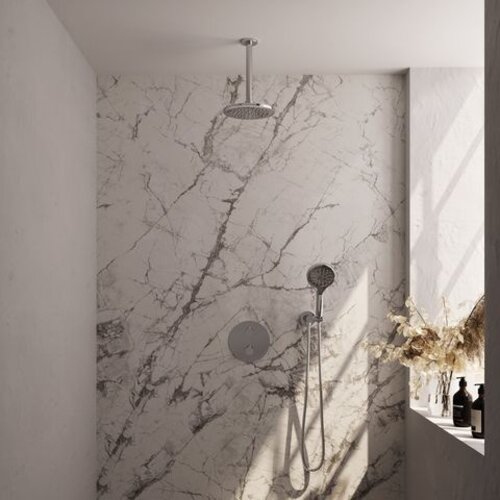 Brauer Chrome Edition thermostatische inbouw regendouche 3-weg rond SET 83 | Chroom | 20 cm | Nee | Plafondbuis | Ronde handdouche Brauer Brauer Chrome Edition thermostatische inbouw regendouche 3-weg rond SET 83 | Chroom | 20 cm | Nee | Plafondbuis | Ronde handdouche