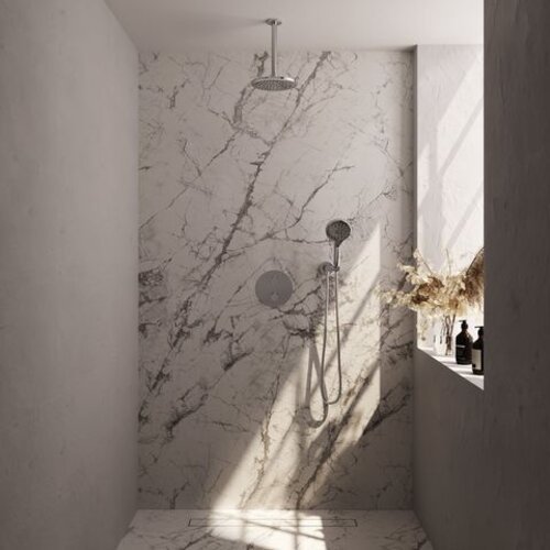 Brauer Chrome Edition thermostatische inbouw regendouche 3-weg rond SET 83 | Chroom | 20 cm | Nee | Plafondbuis | Ronde handdouche Brauer Brauer Chrome Edition thermostatische inbouw regendouche 3-weg rond SET 83 | Chroom | 20 cm | Nee | Plafondbuis | Ronde handdouche