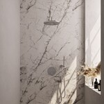 Brauer Brauer Chrome Carving thermostatische inbouw regendouche 3-weg rond SET 76 met 30 cm douchekop en gebogen muurarm en staaf handdouche en doucheslang en wandaansluitbocht chroom | Chroom | 30cm | Nee | Gebogen wandarm | Staafmodel