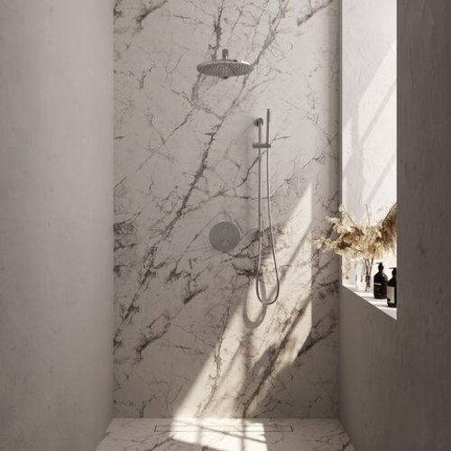 Brauer Chrome Carving SET 86 | Chroom | 30 cm | Ja | Rechte wandarm | Staafhanddouche Brauer Brauer Chrome Carving SET 86 | Chroom | 30 cm | Ja | Rechte wandarm | Staafhanddouche